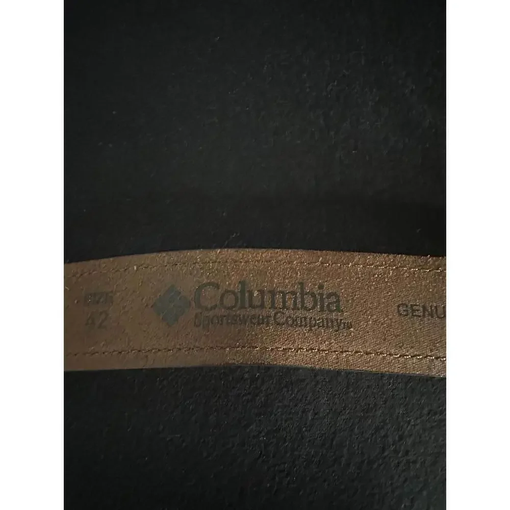 Columbia classic brown geniune leather belt Size 42